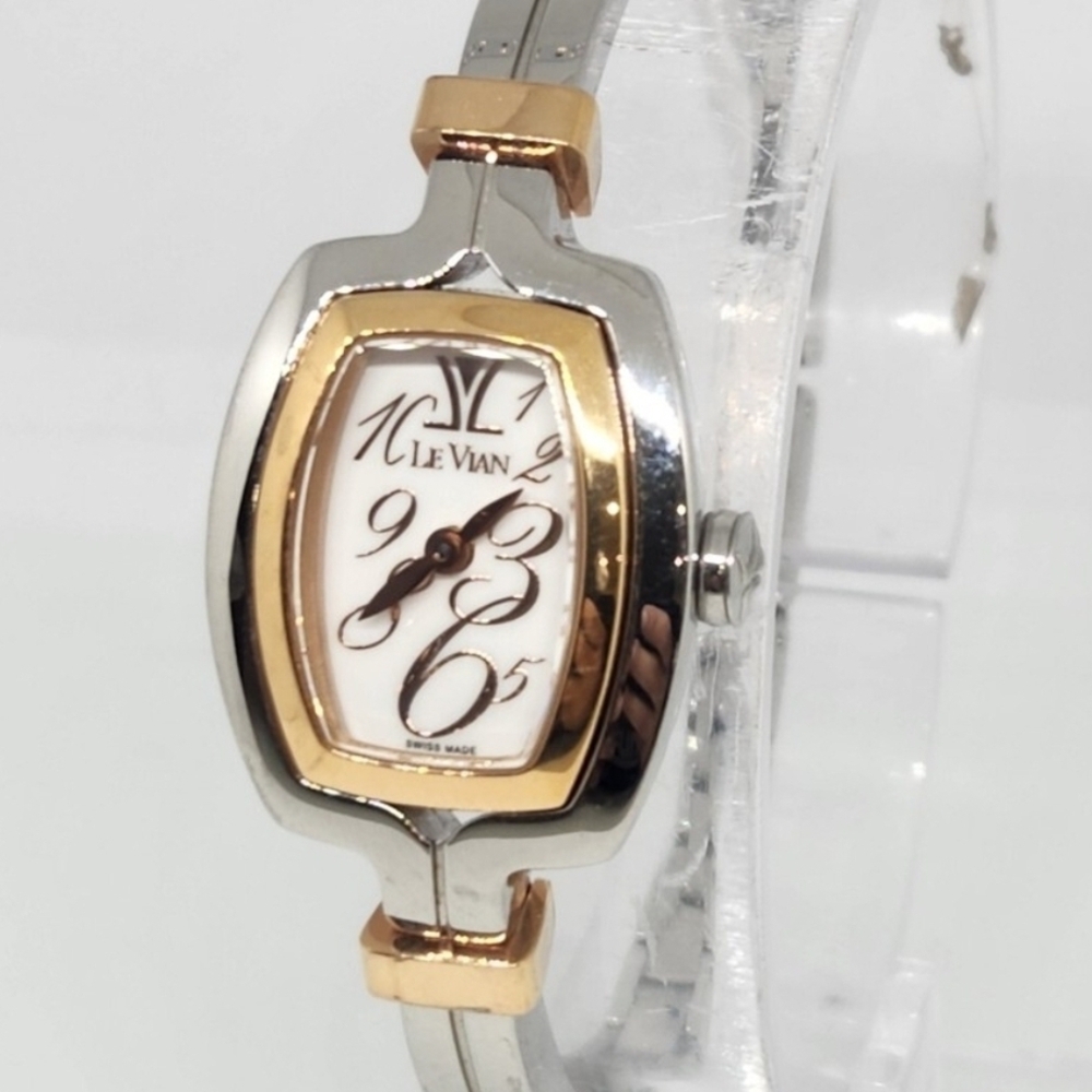 Levian Two-Tone Ladies Bracelet Watch in Gold and Silver